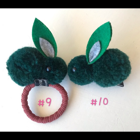 HOST PICK! kids bunny hair clips & hair tie - Picture 6 of 9